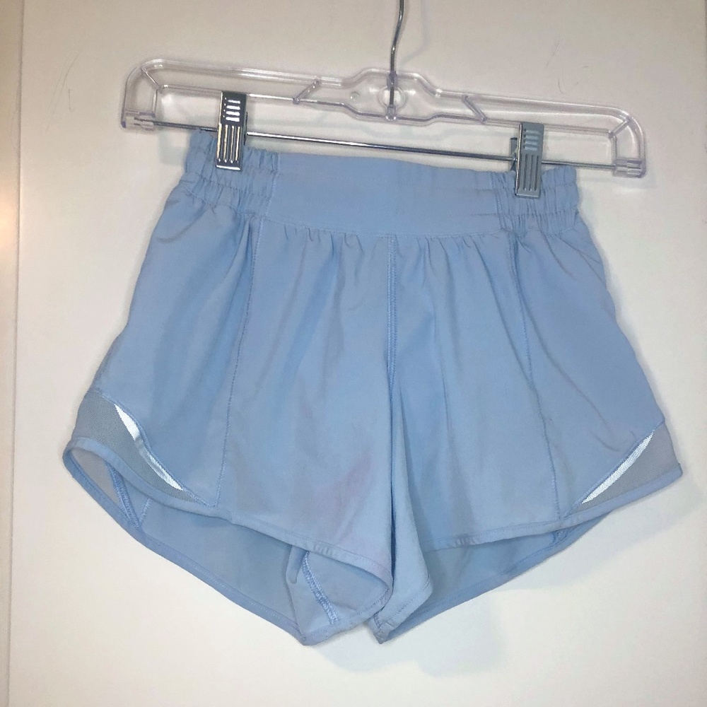 Light blue Lululemon shorts
